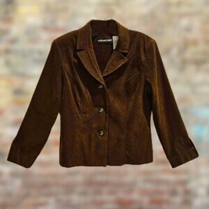 Sag Harbor Dark Brown Jacket or Top - Size 10